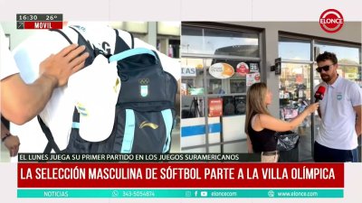 La selecci&oacute;n argentina de s&oacute;fbol masculino parte hacia la Villa Ol&iacute;mpica de los Juegos Suramericanos